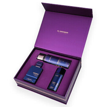 Al Haramain Amber Oud Dubai Night Gift Set Extrait De Parfum 75ml Extrait De Parfum 30ml And Body Veil 250ml 75ml