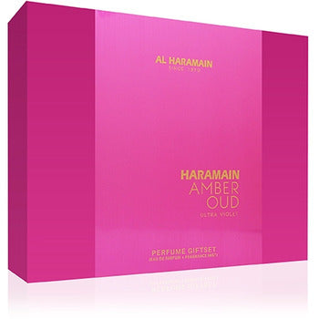 Al Haramain Amber Oud Ultra Violet Gift Set Eau De Parfum 75ml Eau De Parfum 30ml And Body Mist 200ml 75ml
