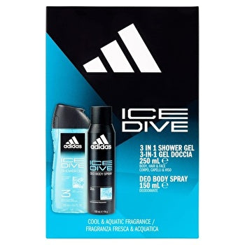 Adidas Ice Dive Gift Set Deospray 150ml And Shower Gel Ice Dive 250ml 150ml