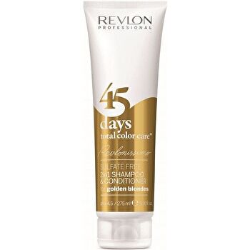 Revlon Professional 45 Days Total Color Care Shampoo & Conditioner Golden Blondes - Shampoo And Conditioner For Golden Shades 275ml