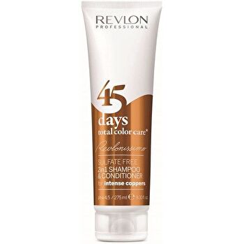 Revlon Professional 45 Days Total Color Care Shampoo & Conditioner Intense Coppers - Shampoo And Conditioner For Intensive Copper Shades 275ml