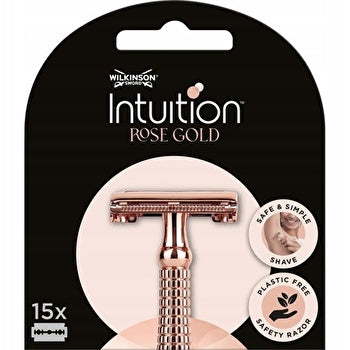 Wilkinson Sword Intuition Double Edge Rose Gold Blades ( 15 Pcs )