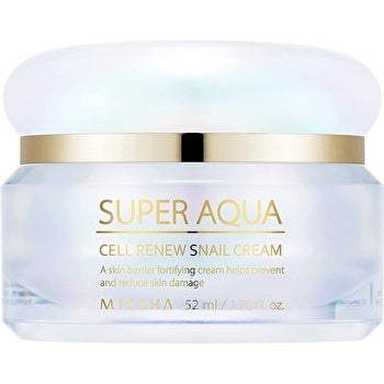 Missha Super Aqua Cell Renew Snail Cream - Pleťový Krem 52ml