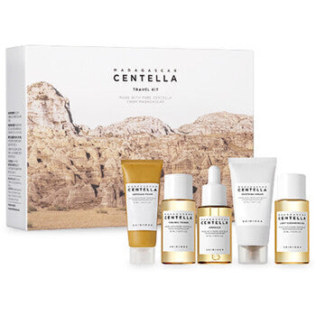 Skin1004 Travel Kit Madagascar Centella Ampoule Foam 20ml/toner 30ml/ampoule 30ml/cream 30ml/oil 30ml 140ml