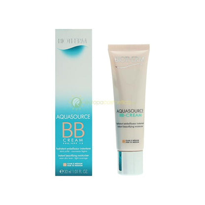 Biotherm Aquasource Bb Cream Spf15 Fair To Medium - Instant Beautifying Moisturizer - All Skin Types 30ml