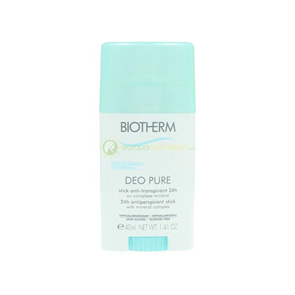 Biotherm Deo Pure Antiperspirant Stick 48h Alcohol Free - With Mineral Complex 40ml