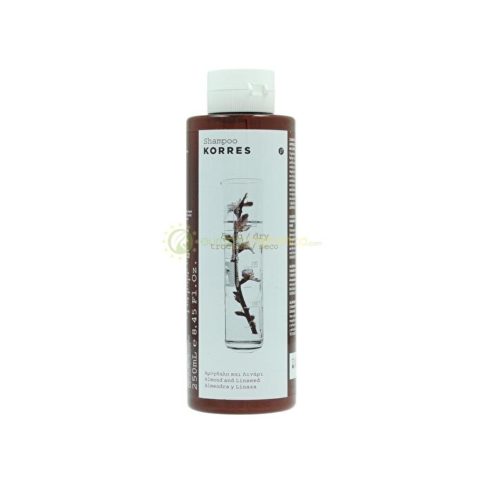 Korres Almond And Linseed Shampoo (dry & Damaged Hair) - Shampoo With Almonds And Flax And Organic Extracts 250ml