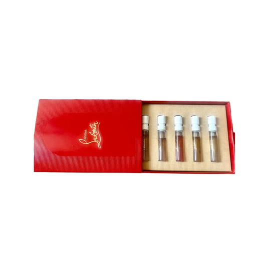 Christian Louboutin Fetiche Collection Unisex Discovery Set Eau De Parfum 5x 2ml ( L'ambre & L'iris & L'ebene & Le Cuir & L'encens)
