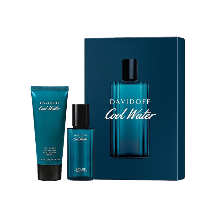 Davidoff Cool Water Man Set Eau De Toilette 125ml & Eau De Toilette 15ml & Sg 75ml