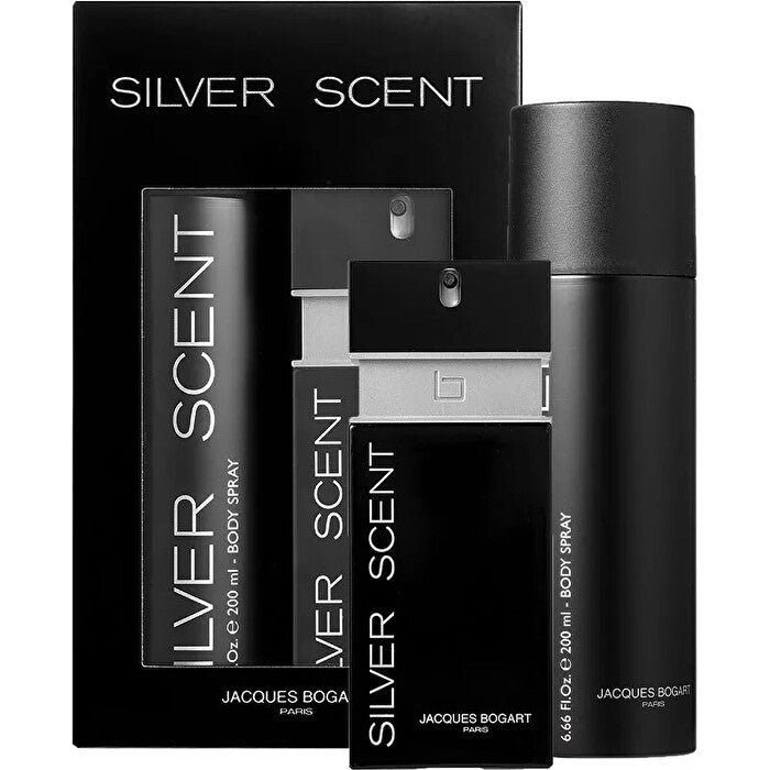 Jacques Bogart Silver Scent 2pc Set - Eau De Toilette & 200ml Body Spray 100ml