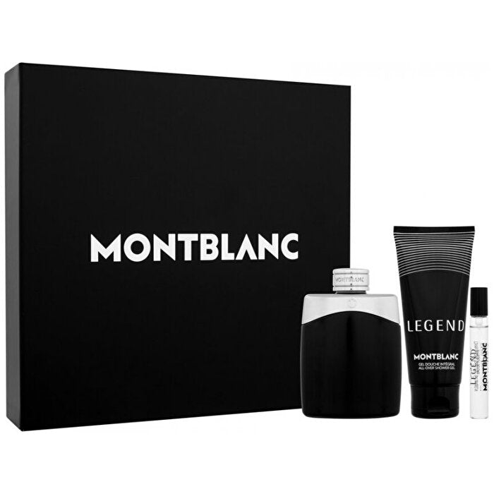 Mont Blanc Legend Men 3pc Gift Set - Eau De Toilette & Shower Gel & 7.5ml Eau De Toilette 100ml