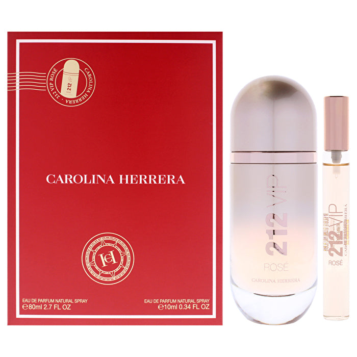 Carolina Herrera 212 Vip Rose Dárková Sada Eau De Parfum 80ml A Miniaturka Eau De Parfum 10ml 80ml