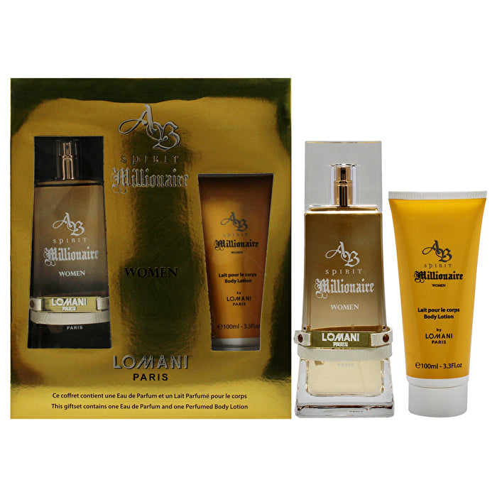 Lomani Ab Spirit Millionaire 2pc Set - Eau De Parfum & Body Lotion 100ml