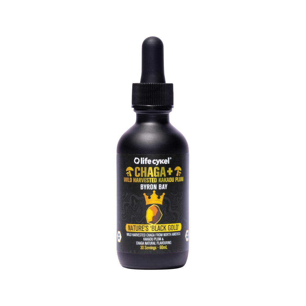 Life Cykel Chaga + Ciruela Kakadu de cosecha silvestre (oro negro de la naturaleza) 60 ml