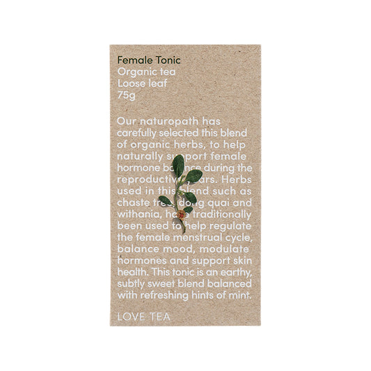 Té tónico femenino orgánico Love Tea, hojas sueltas, 75 g