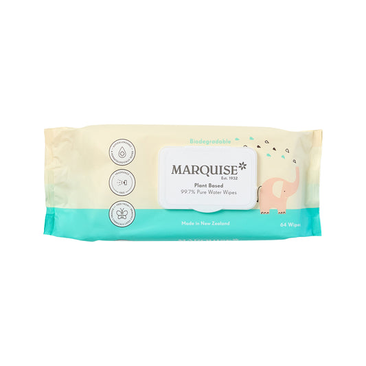 Toallitas húmedas Marquise Plant Based 99,7 % puras con agua x 64 unidades