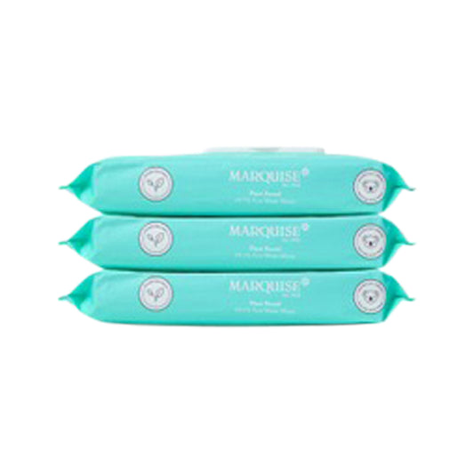 Toallitas húmedas a base de plantas Marquise con agua pura al 99,7 % x 64 toallitas x paquete de 3