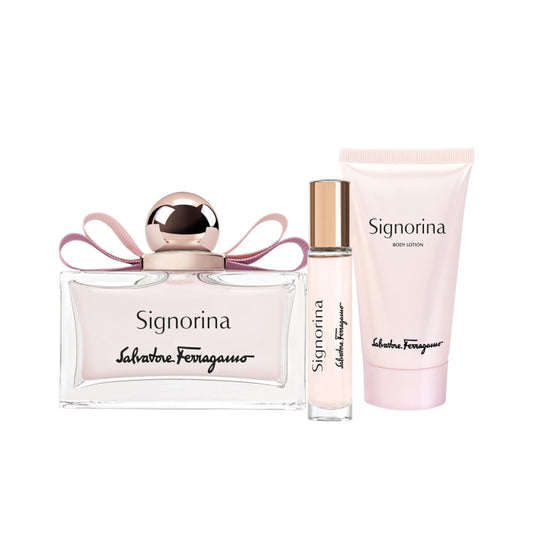 Salvatore Ferragamo Signorina Woman Set Eau De Parfum 100ml+ Eau De Parfum 15ml & Bl 50ml