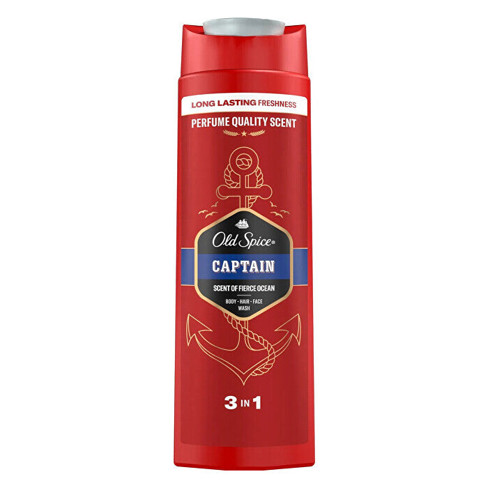 Old Spice Captain Shower Gel & Shampoo - Shower Gel For Body And Hair 400ml