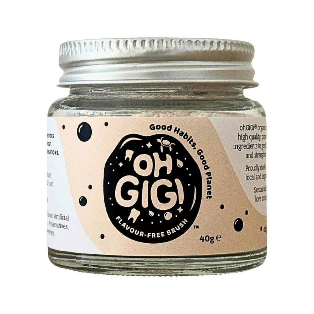 ohGiGi Tooth Powder Flavour-Free Brush 40g