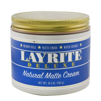 Layrite Natural Matte Cream (Medium Hold, Matte Finish, Water Soluble) 297g/10.5oz
