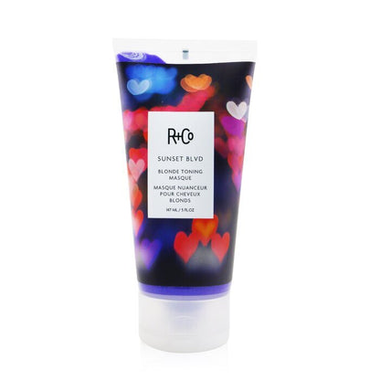 Mascarilla matizadora para cabello rubio Sunset Blvd de R+Co, 147 ml/5 oz