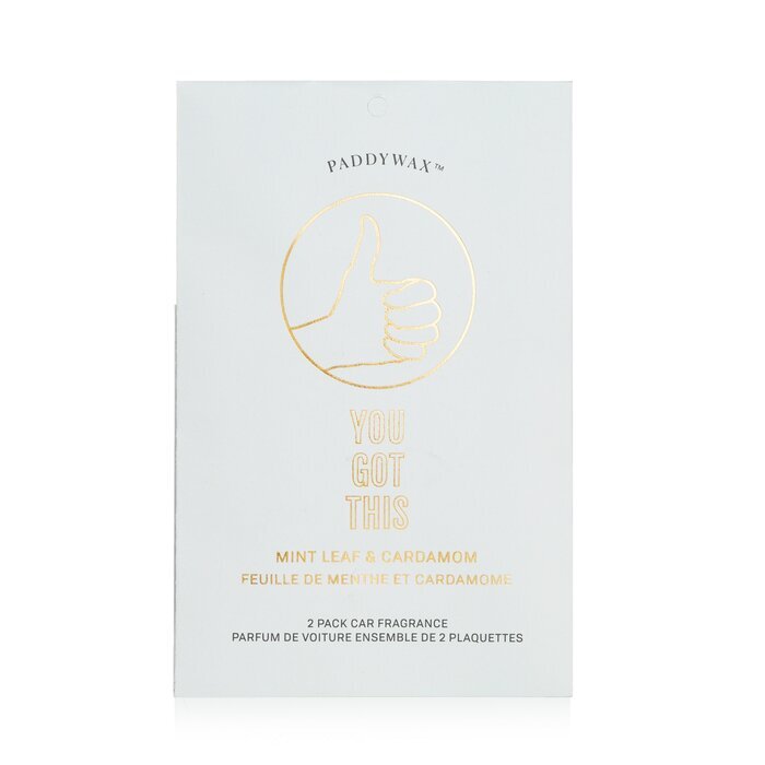 Fragancia para coche Paddywax Impressions: You Got This, paquete de 2