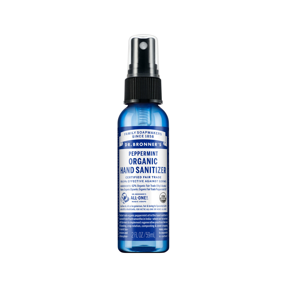 Dr. Bronner's Organic Hand Sanitizer Peppermint 59ml