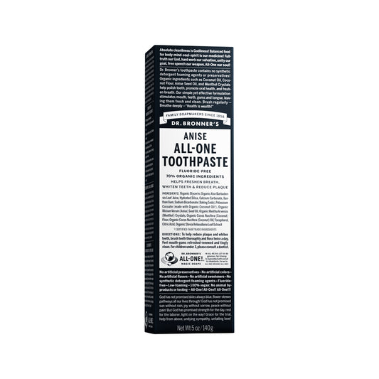 Dr. Bronner's Toothpaste (All-One) Anise 140g