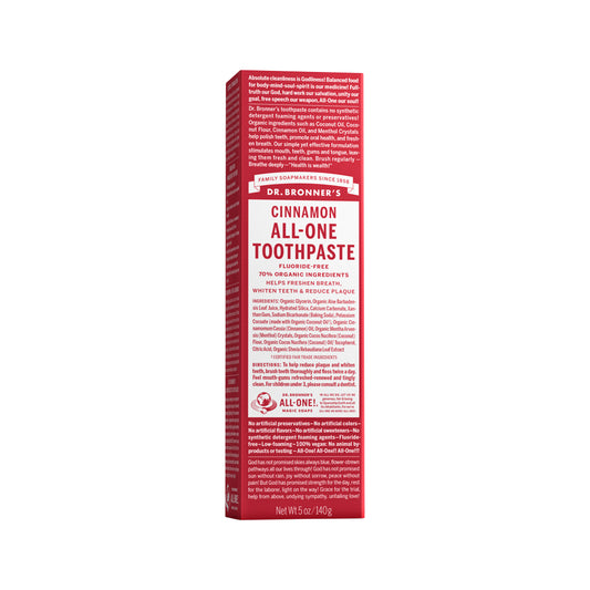 Dr. Bronner's Toothpaste (All-One) Cinnamon 140g