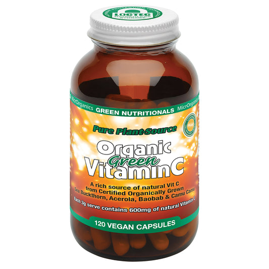 Green Nutritionals by MicrOrganics Pure Plant-Source Organic Green Vitamin C 120vc