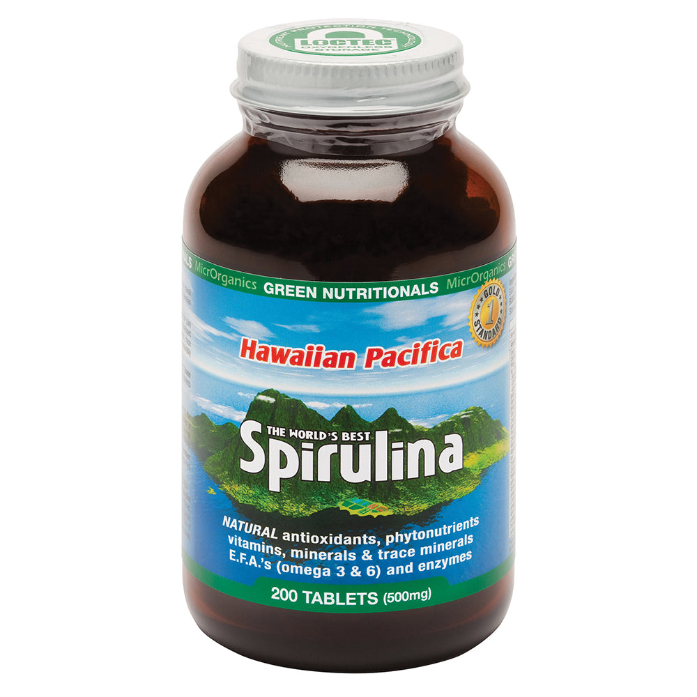 Green Nutritionals by MicrOrganics Hawaiian Pacifica Spirulina 500mg 200t