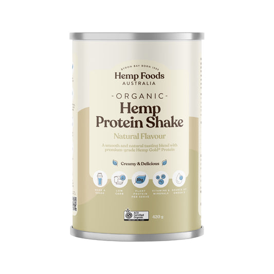 Hemp Foods Australia Organic Hemp Protein Shake Natural 420g