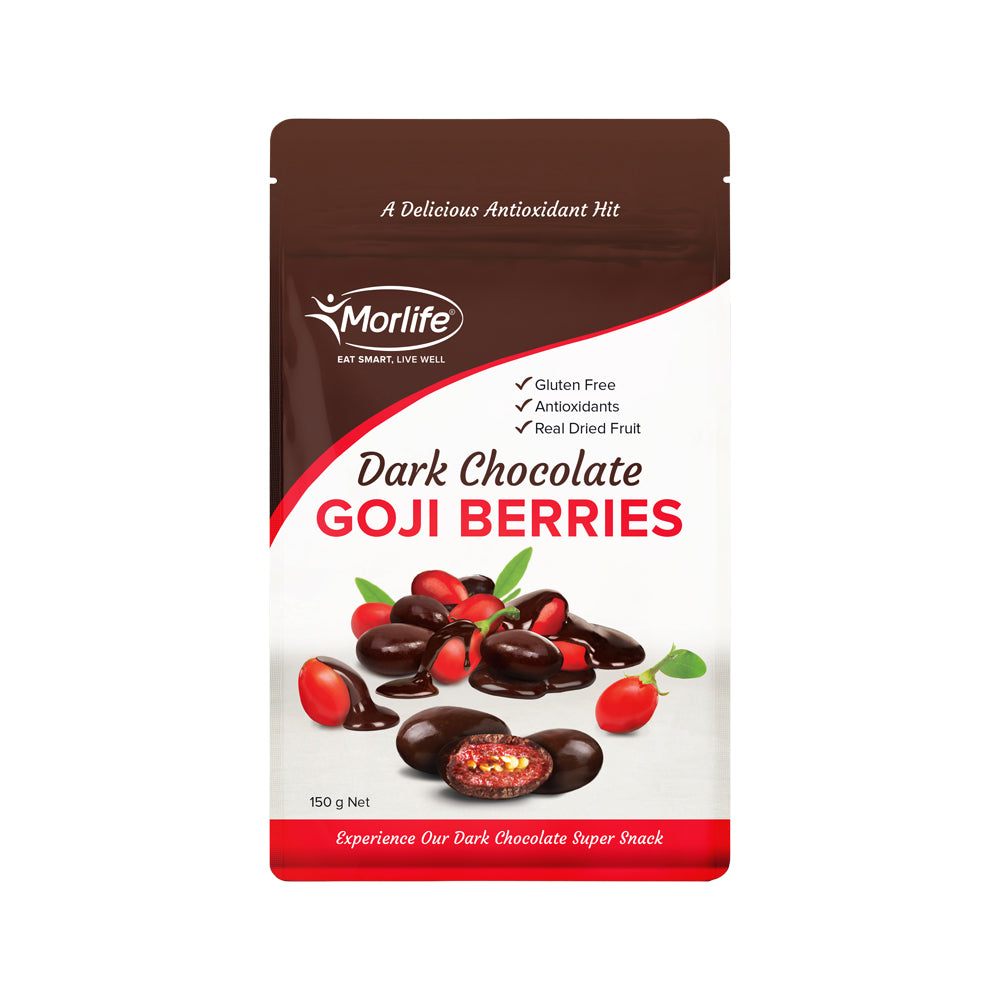 Chocolate negro con bayas de goji de Morlife, 150 g