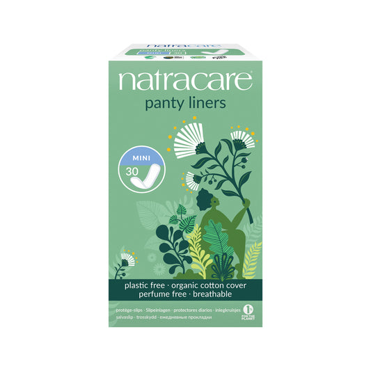 Natracare Panty Liners Mini con funda de algodón orgánico x 30 unidades