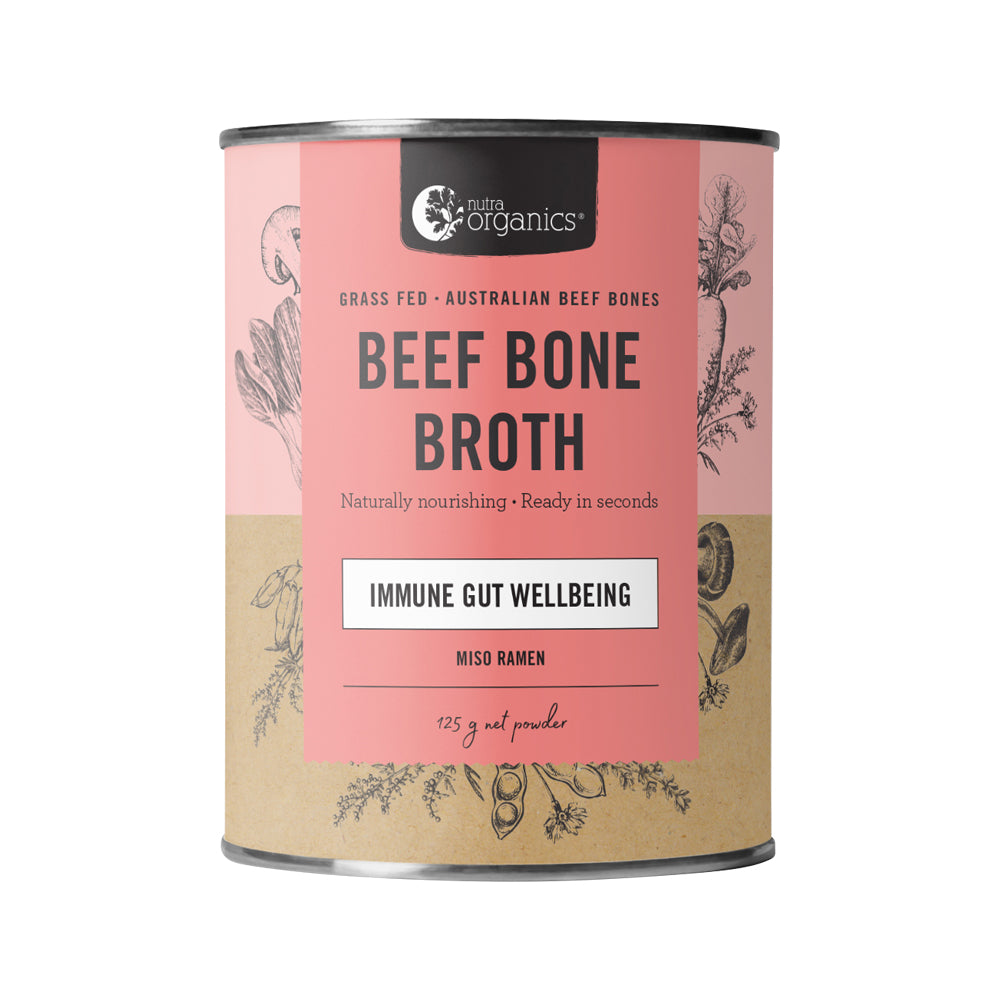 Nutra Organics Bone Broth Beef Miso Ramen 125g