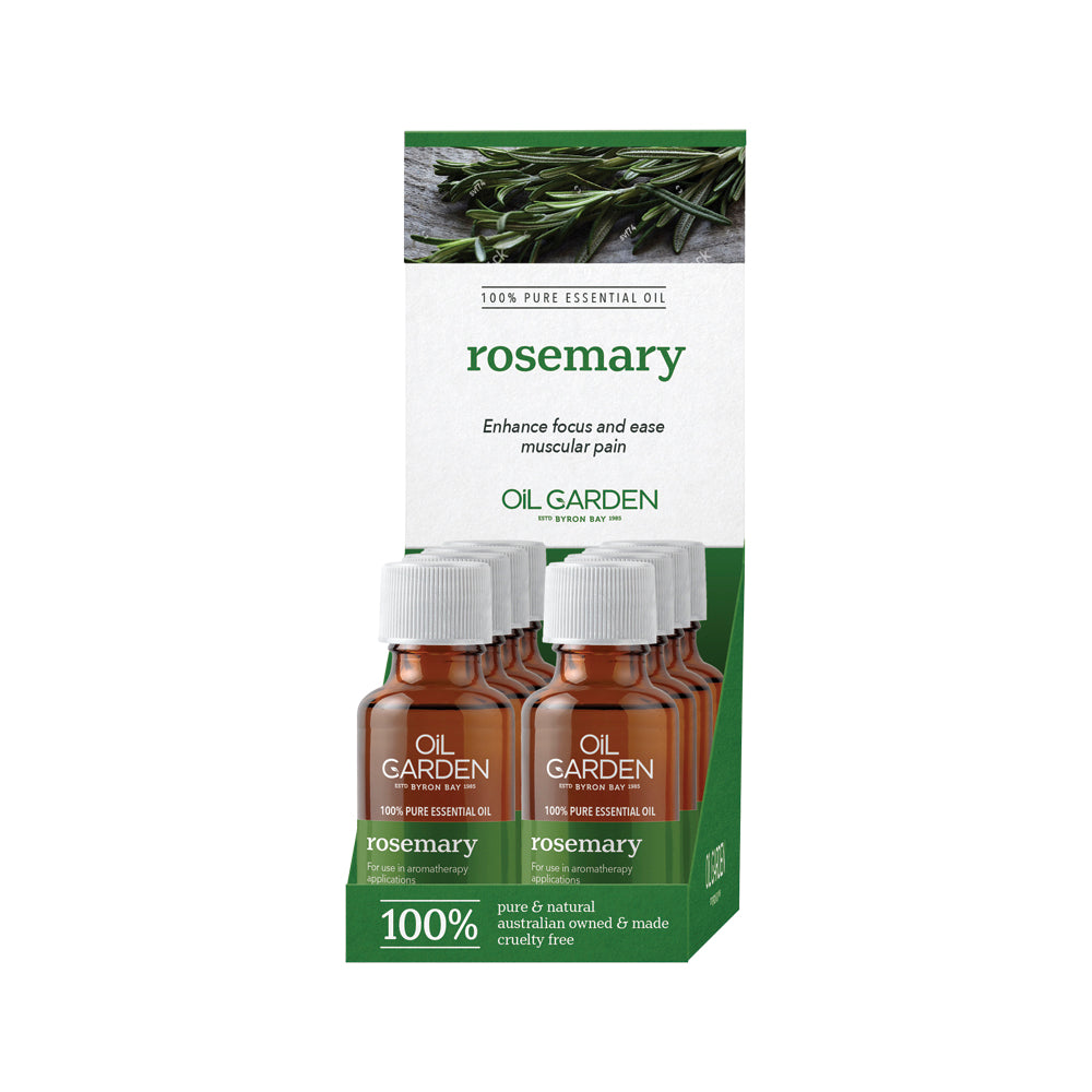 Aceite esencial de Romero de Oil Garden, 25 ml x 8 unidades