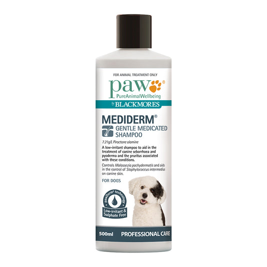 PAW By Blackmores MediDerm Gentle Medicated Shampoo (for dogs) 500ml