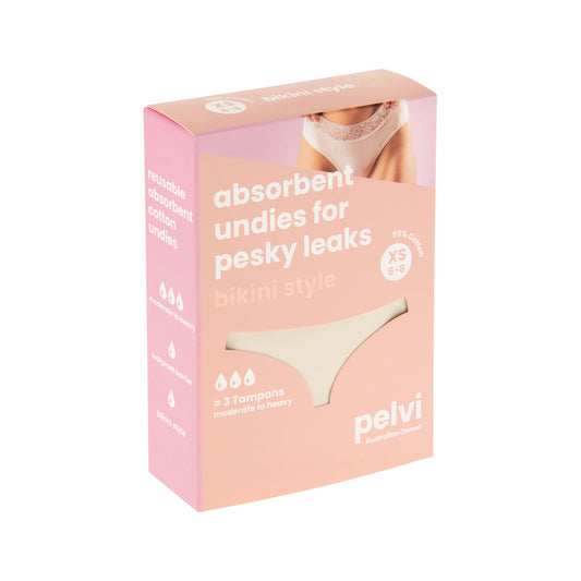 Pelvi Leakproof Ropa interior Bikini Beige XS