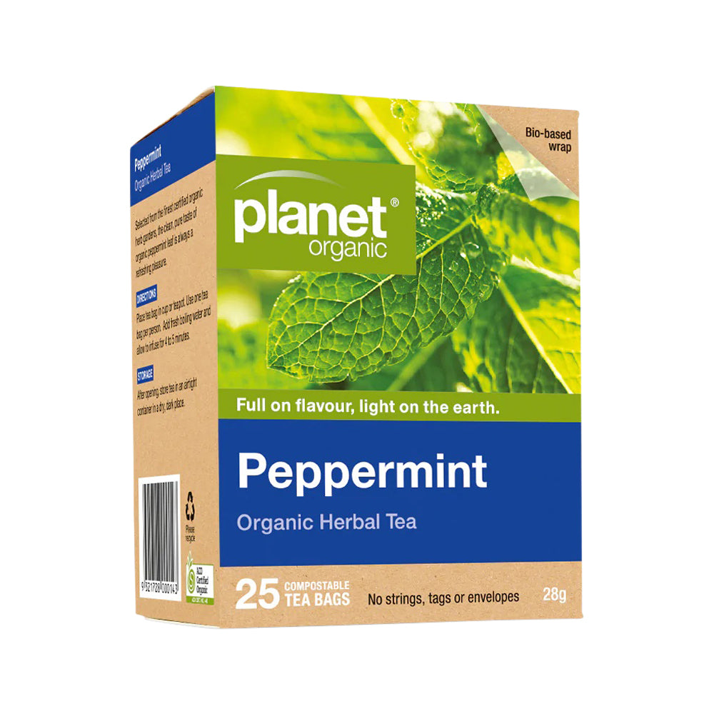 Té de hierbas de menta orgánica Planet Organic x 25 bolsitas de té
