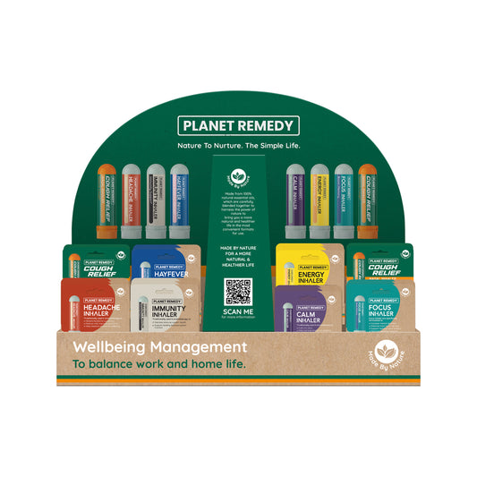 Planet Remedy Empty Counter Display Stand - Inhalers