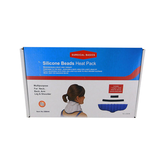 Surgical Basics Heat Pack Silicon Beads 60x16cm Multi Purpose with Hook & Loop Closure