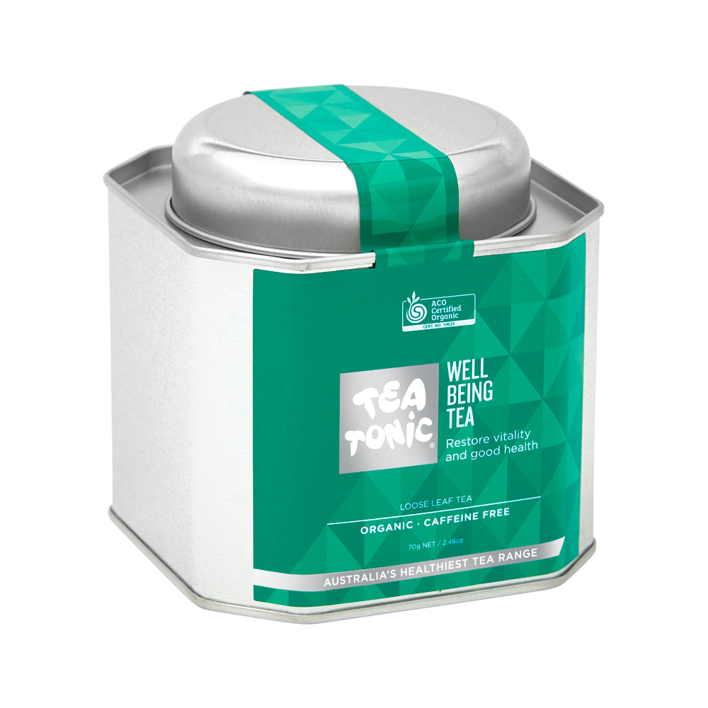 Tea Tonic Organic Well Being Tea Caddy Tin 70g