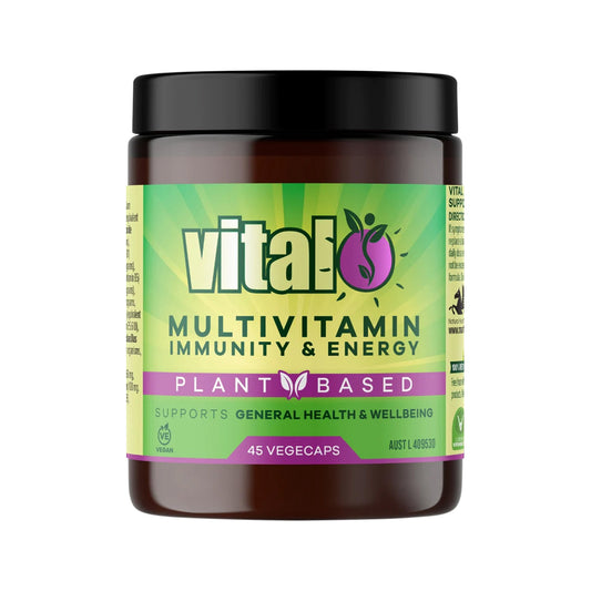 Multivitamínico a base de plantas vitales Martin &amp; Pleasance (inmunidad + energía) 45vc