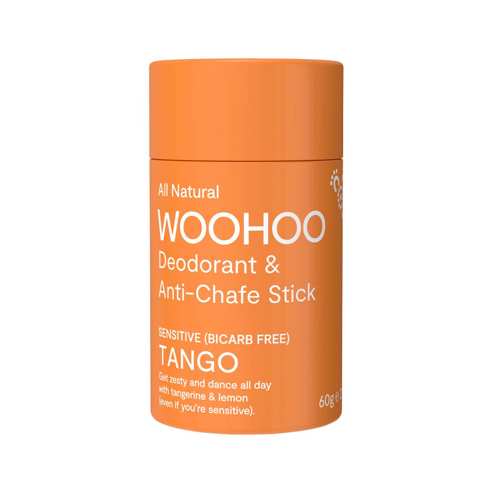 Woohoo Deodorant & Anti-Chafe Stick Tango (Sensitive Bicarb Free) 60g