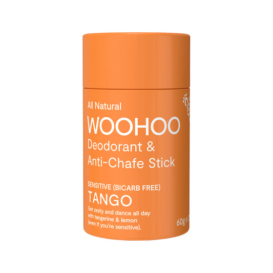Woohoo Deodorant & Anti-Chafe Stick Tango (Sensitive Bicarb Free) 60g